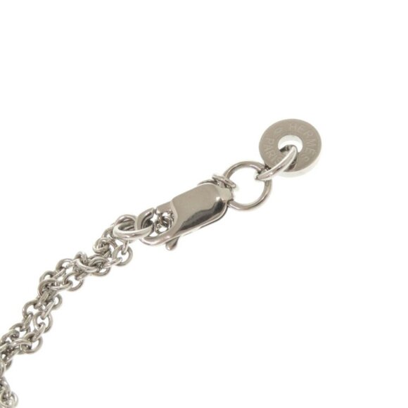 HERMES Gray Leather Necklace - Picture 6 of 7